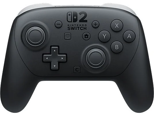 Mando Nintendo Switch 2 - Nintendo Pro, Nintendo Switch 2, Bluetooth, Vibración HD 2, Botón C para GameChat, Negro