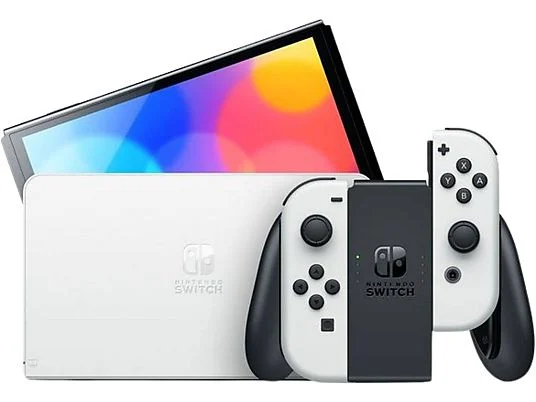 Consola - Nintendo Switch OLED, 7", Joy-Con, 64 GB, Blanco