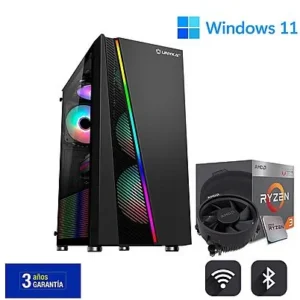 PC Gaming - JOYBE COMPUTERS Gamer Avanzado AMD RYZEN 3, AMD Ryzen 3 3200G, 16 GB RAM, 256 GB SSD, Radeon™ RX Vega 8, Windows 11 Pro, Negro