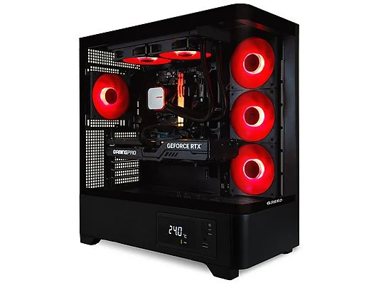 PC Gaming - GREED MKM - 5070Ti Edición, AMD Ryzen 5, 32 GB RAM, 1 TB SSD, GeForce RTX™ 5070 Ti, Windows 11 Pro, Negro